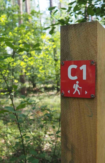 Wegweiser des Altenceller Rundwegs C1 Wegweiser des Altenceller Rundwegs C1Signpost of the Altencelle circular route C1