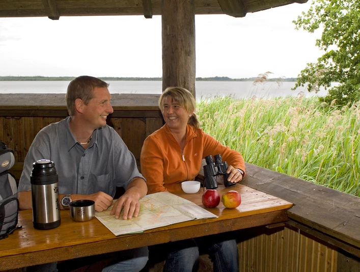 Wingst Balkseeturm mit Rasthütte