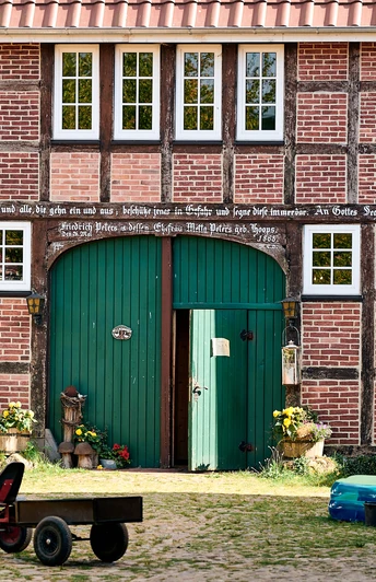 Unser Hof bietet viel Luft zum Atmen