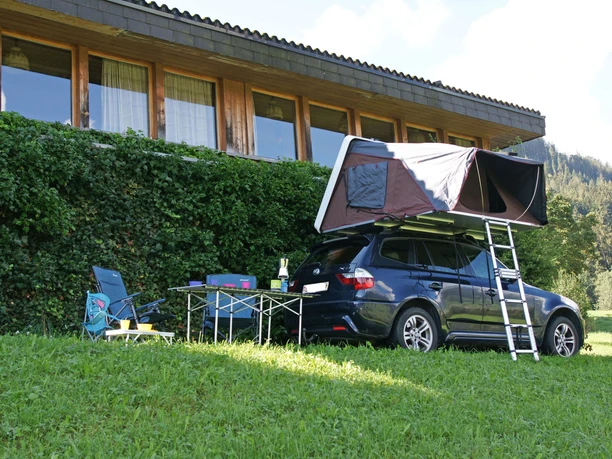 Stellplatz direkt beim Gasthaus