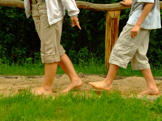 Barfußpfad Nienhagen, Sand Barfußpfad Nienhagen, SandBarefoot path Nienhagen, sandBarfodssti Nienhagen, sandBlotevoetenpad Nienhagen, zand