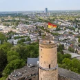 Die Godesburg Drohnenaufnahme Godesburg