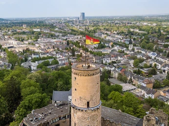 Die Godesburg Drohnenaufnahme Godesburg