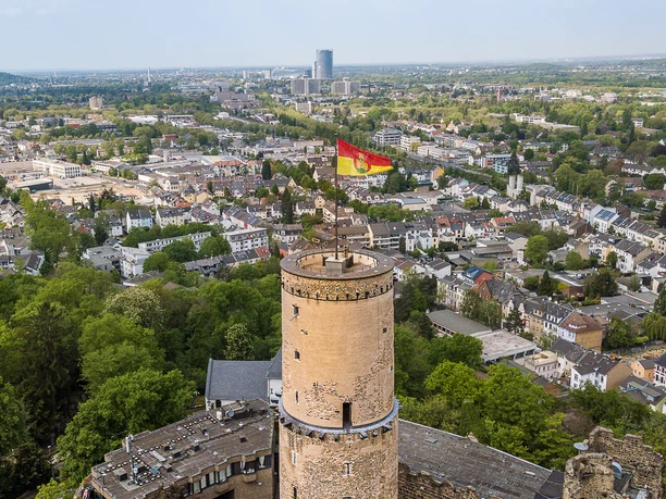 Die Godesburg Drohnenaufnahme Godesburg