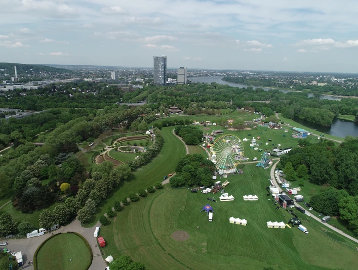 Freizeitpark Rheinaue Drohnenbild_Rheinaue