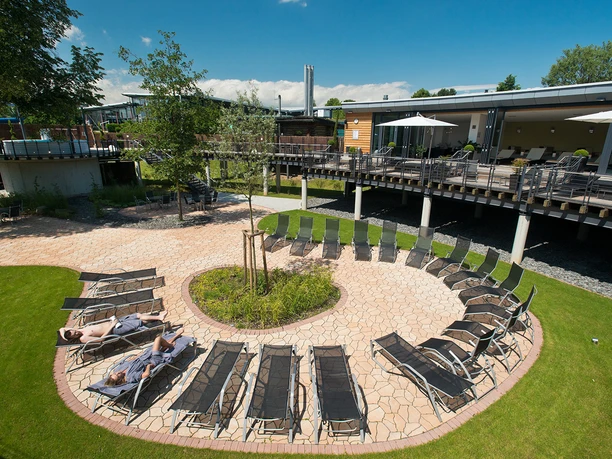 Saunagarten im AGGUA