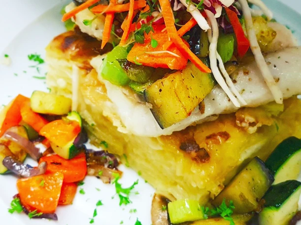 Tellergericht im Restaurant des Oste-Hotels Bremervörde Tellergericht im Restaurant des Oste-Hotels Bremervörde