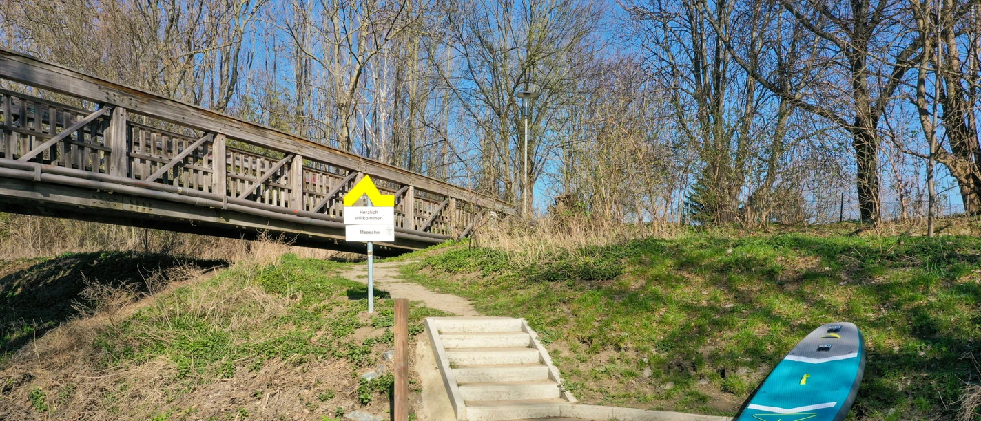 Kanusteg am Meesche-Stadion