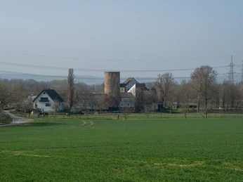 Ansicht Burganlage mit Reiterhof