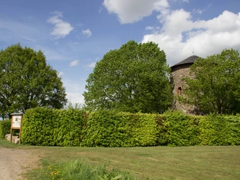 Mühle mit Infotafel