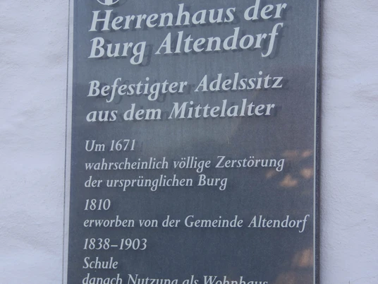 Infotafel am Herrenhaus 2018 Herbst Meckenheim
