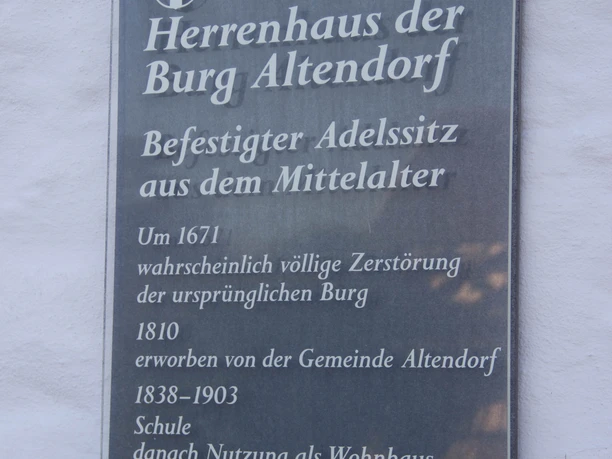 Infotafel am Herrenhaus 2018 Herbst Meckenheim