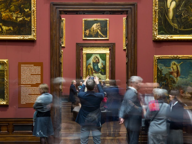 Gemäldegalerie Alte Meister und Skulpturensammlung bis 1800 Wiedereroeffnung der Gemaeldegalerie Alte Meister von Staatliche Kunstsammlungen Dresden im Semperbau vom Zwinger am 26.02.2020 . Foto: Oliver Killig