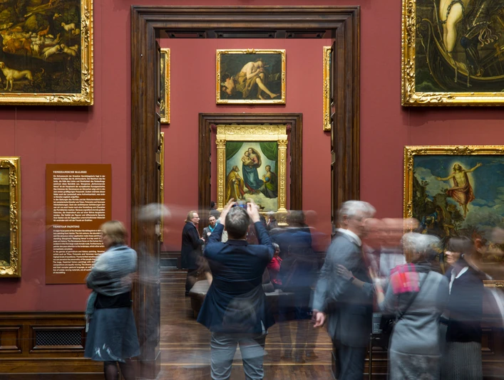 Gemäldegalerie Alte Meister und Skulpturensammlung bis 1800 Wiedereroeffnung der Gemaeldegalerie Alte Meister von Staatliche Kunstsammlungen Dresden im Semperbau vom Zwinger am 26.02.2020 . Foto: Oliver Killig