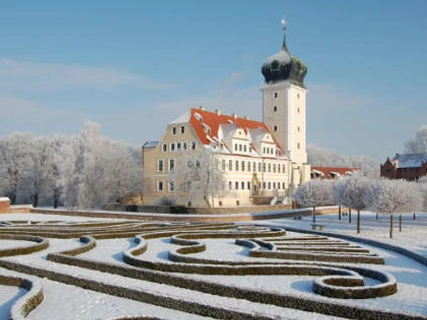 Barockschloss Delitzsch im Winter