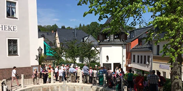 Glockenspiel aus Meißner Porzellan in Schwarzenberg