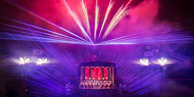 Lasershow, Waldbühne Schwarzenberg