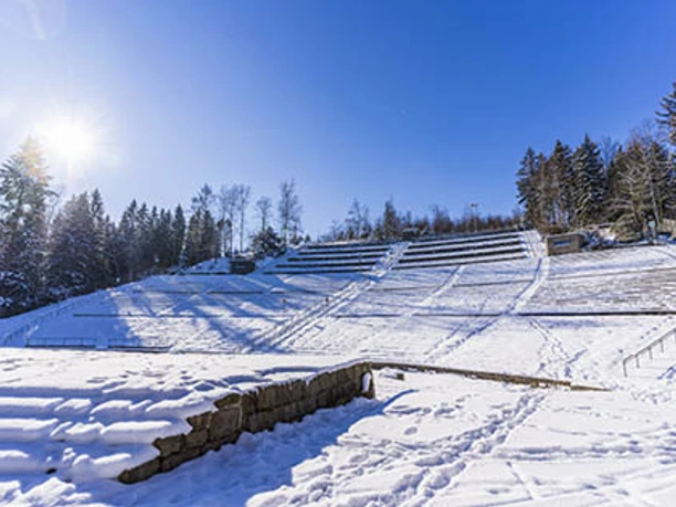 Waldbühne Schwarzenberg im Winter