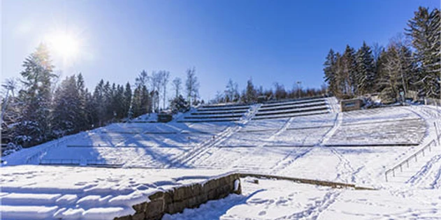 Waldbühne Schwarzenberg im Winter