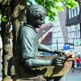 Denkmal von einem Glasmacher in Bad Driburg.