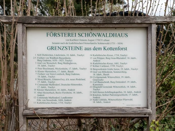 Infotafel Forsthaus Schönwaldhaus