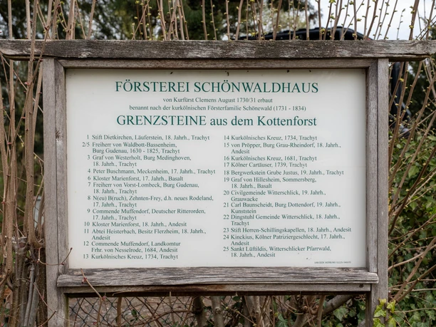 Infotafel Forsthaus Schönwaldhaus