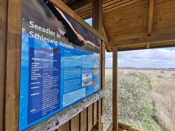 Infoschild im Aussichtsturm