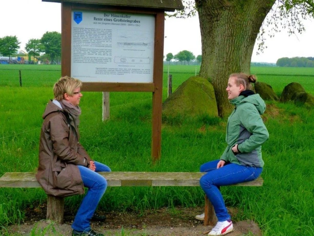 Hinweistafel zum Nartumer Großsteingrab Hinweistafel zum Nartumer Großsteingrab