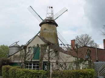 Enking´s Mühle in Emsbüren - Blick auf Café und Mühle ©Emsland Tourismus GmbH, Martina Alfers.JPG