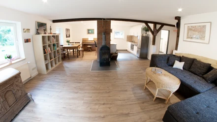 Woonruimte van het vakantieappartement Bullerbü
