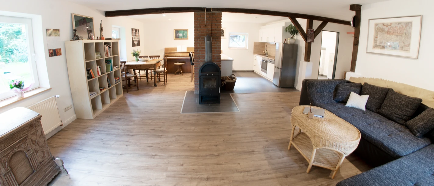 Woonruimte van het vakantieappartement Bullerbü