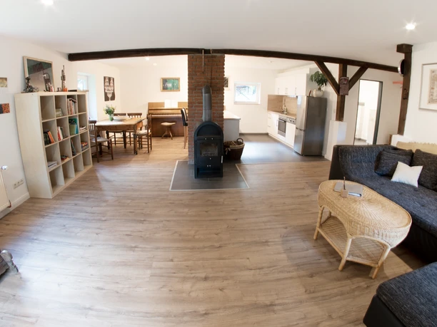 Wohnbereich der Ferienwohnung Bullerbü Wohnbereich der Ferienwohnung Bullerbü