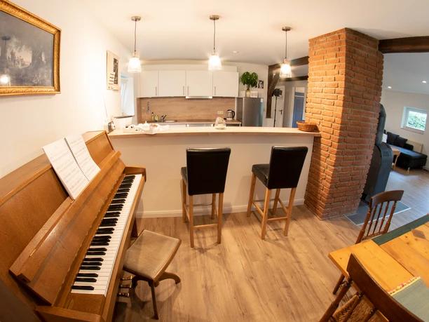 Küchenbereich der Ferienwohnung Bullerbü