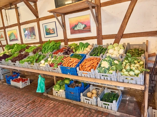 Die Gemüsescheune Gemüseauslage