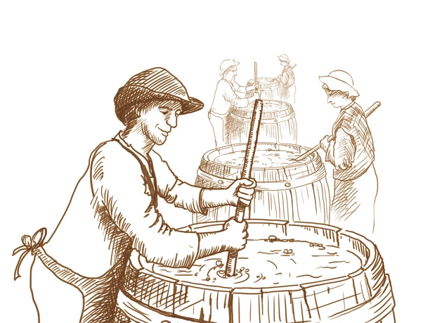 Display of a brewing process around 13th. Display of a brewing process around 13th.