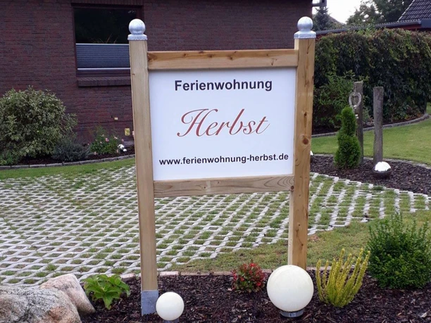 Bord voor de vakantiewoning Herbst