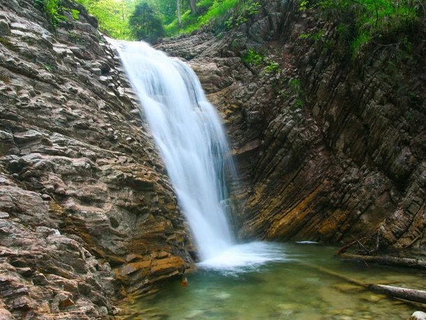 Wasserfall in der Schleifmühlenklamm