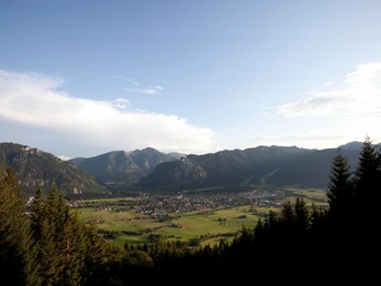 Mountainbiketour Aufacker Runde - Blick auf Oberammergau