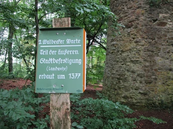 2. Walbecker Warte Schild