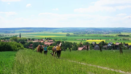 Blick vom Dorm auf Gr. Steinum und den Elm