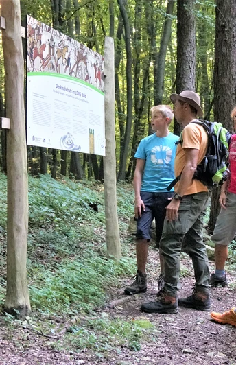 Informationstafel an der Alten Burg Warberg