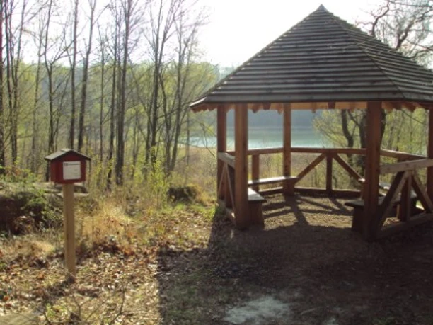 Stempelstelle 18 an der Schutzhütte am Reihersee