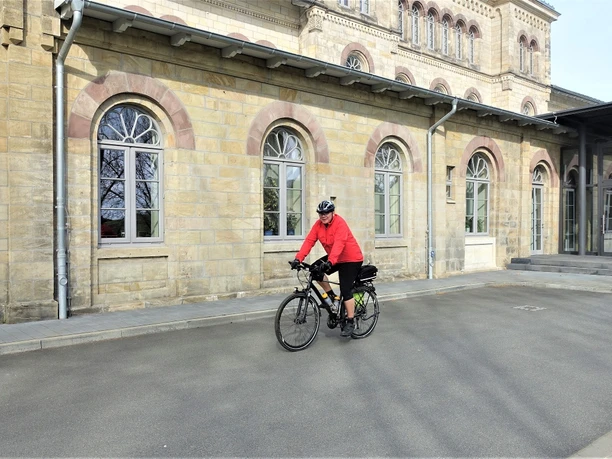 Start zur Tour am Bahnhof Börßum