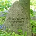 Gedenkstein Forstwart Alfred Hampel
