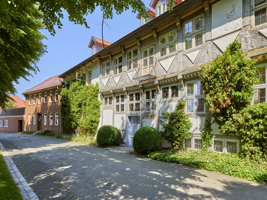 Fachwerkhaus an der Kirche in Schöppenstedt Fachwerkhaus an der Kirche in Schöppenstedt