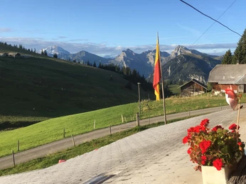 Aussicht von der Sennhütte aus