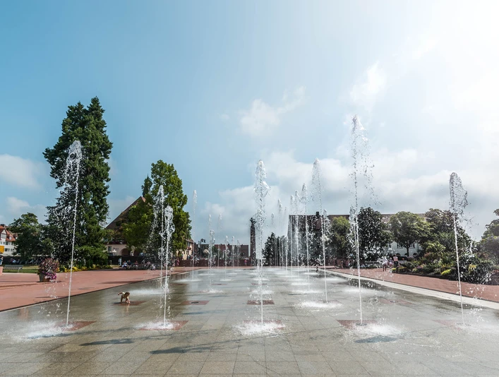 Stadtrundgang Freudenstadt Fontänen Unterer Marktplatz Stadtrundgang Freudenstadt Fontänen Unterer Marktplatz