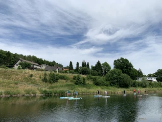 StandUp-Paddler auf dem Stichkanal in Osnabrück