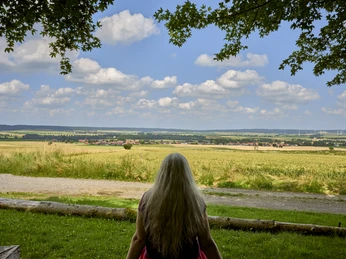 Rastplatz mit Ausblick auf Heere und das Innerstetal Rastplatz mit Ausblick auf Heere und das Innerstetal