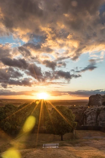 Sonnenuntergang auf Burg und Festung Regenstein Sonnenuntergang auf Burg und Festung Regenstein